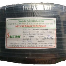 Dây Cáp Điện Thoại Ngoài Trời Saicom 4 Lõi (300m/Cuộn)